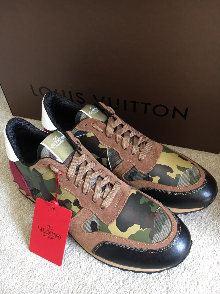 valentino camo star trainers